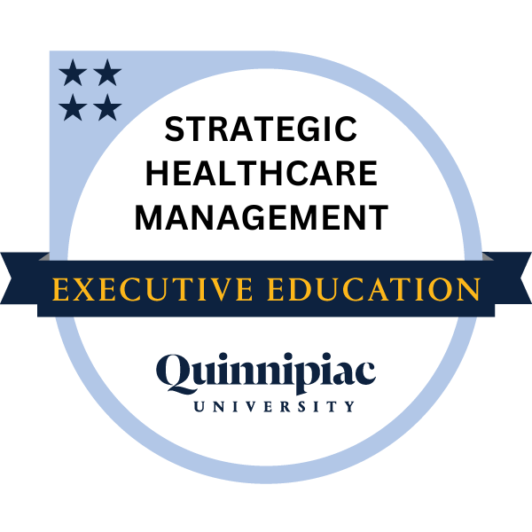 Strategic Healthcare Management Level IV badge.